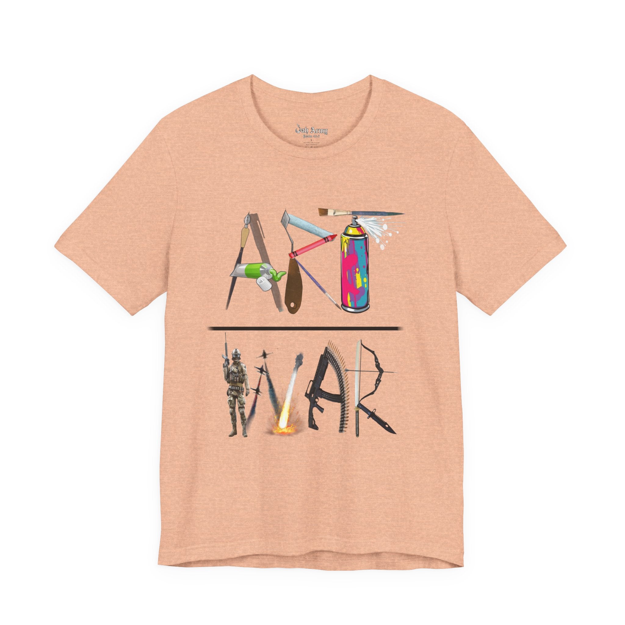 Art Over War T-Shirt — Peaceful Protest Graphic Tee